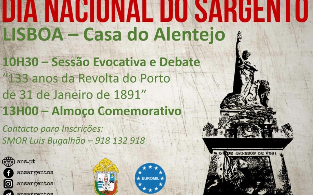 Comemoração do Dia Nacional do Sargento – Lisboa dia 3 de Fevereiro de 2024