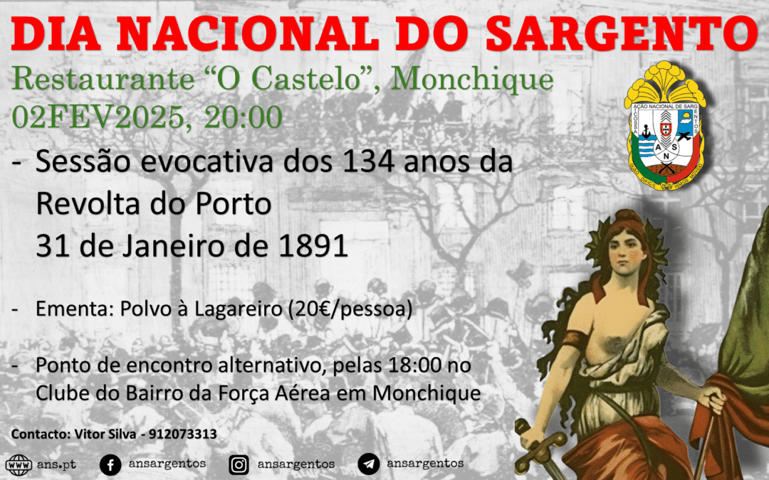 Comemoração do Dia Nacional do Sargento – Foia, Monchique dia 2 de Fevereiro de 2025